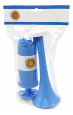 Pack X12 Cornetas Bocina Vuvuzelas Manuales Argentina Wcf-06 - Imagen 9