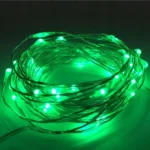 Pack X 10 Alambres Led Verdes 3 Mts A Pilas Guirnaldas Deco - Imagen 4