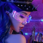 Pack X 10 lentes anteojos robóticos ficción LED USB Qq57 – zoom detalle