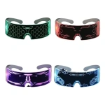 Pack X 10 lentes anteojos robóticos ficción LED USB Qq57 – colores disponibles