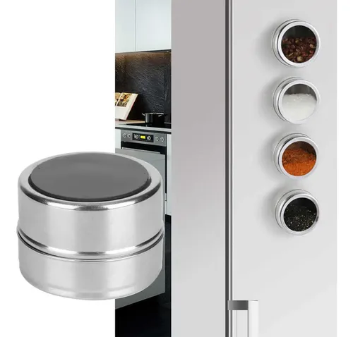 Pack X 12 Especieros Condimenteros Imantados Magneticos B07r - Imagen 5