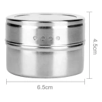 Pack X 12 especieros condimenteros imantados magnéticos B07r – zoom detalle