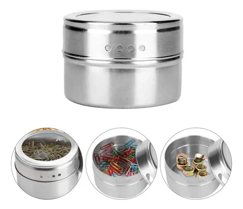 Pack X 12 Especieros Condimenteros Imantados Magneticos B07r - Imagen 4