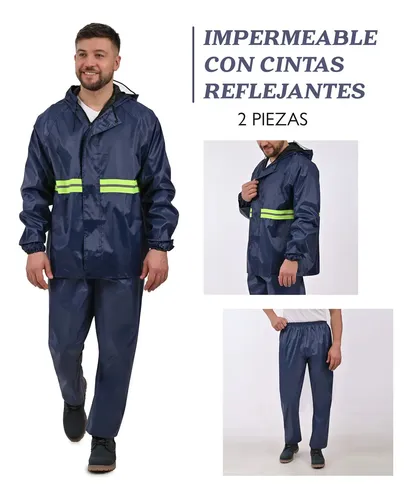 Piloto Rompe Viento De Lluvia Impermeable Con Capucha 90478 - Imagen 12
