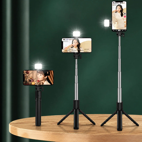 Palo Selfie Tripode Celular Bluetooth Con Luz Flash R1s – detalle del producto