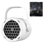 Proyector Navideño Copos De Nieve Lampara Led Usb Ems-46 Blanco