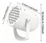 Proyector Navideño Copos De Nieve Lampara Led Usb Ems-46 Blanco - Imagen 5