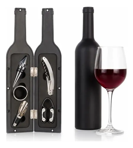 Estuche botella de vino con 5 accesorios - Imagen 3