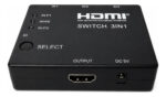 Selector switch HDMI con 3 puertos y control remoto - Imagen 2