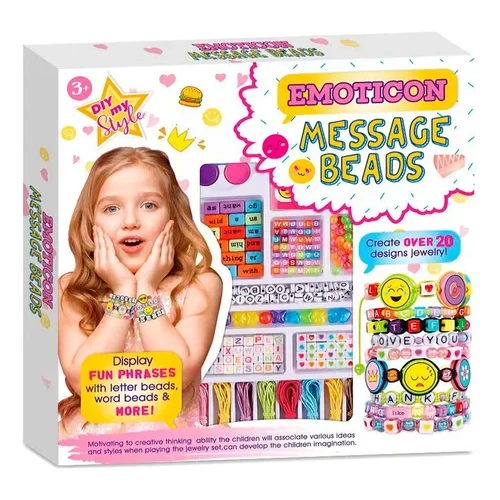 Set bijouterie para armar pulseras y collares infantil 24040