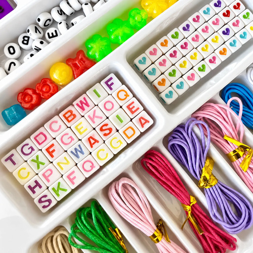 Set Bijouterie Para Armar Pulseras Collares Infantil 24040 - Imagen 5