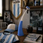 Vuvuzela Argentina Corneta Curva Celeste Y Blanco Wcf-01 - Imagen 3