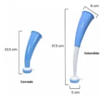 Vuvuzela Argentina Corneta Curva Celeste Y Blanco Wcf-01 - Imagen 5