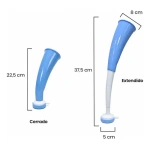 Vuvuzela corneta curva selección Argentina celeste y blanco Wcf-01 - Imagen 5