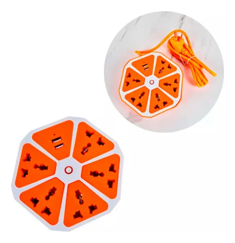 Zapatilla Hexagonal 4 Tomas y 4 USB - Imagen 4