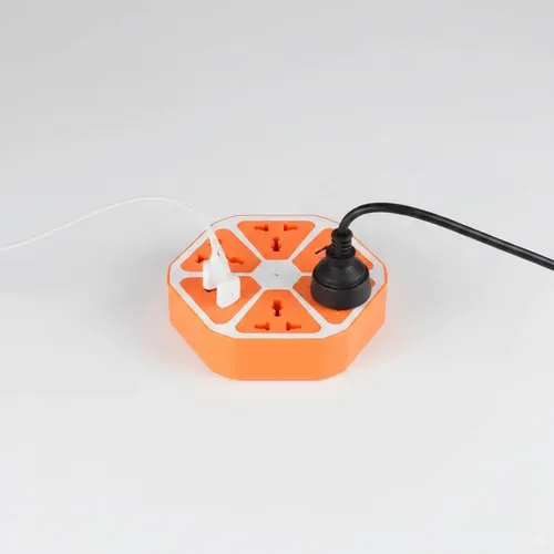 Zapatilla Hexagonal 4 Tomas y 4 USB - Imagen 7