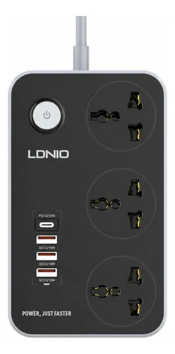Zapatilla 3 Usb 3 Toma Corrientes 220v 2500w 8801 - Imagen 6