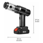 Aspiradora Recargable Portatil Para Auto Y Hogar Ma-530 Negro - Imagen 7