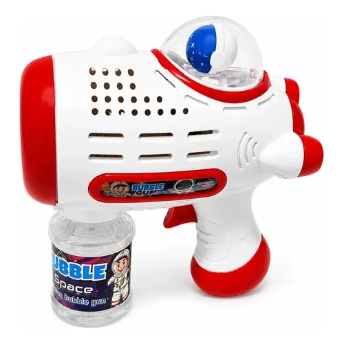 Burbujero astronauta lanza burbujas niños con líquido 21348-b – vista lateral