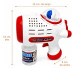 Burbujero astronauta lanza burbujas niños con líquido 21348-b - Imagen 10