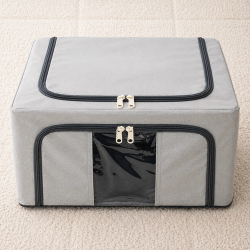 Caja organizadora de ropa plegable 50 Lts con cierre Bz6799 – detalle del producto