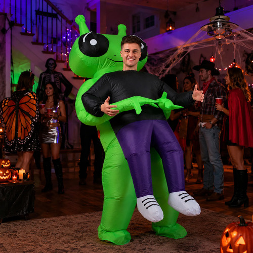 Disfraz inflable de marciano alien para fiesta halloween Fz2105