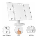 Espejo De Maquillaje Triple Con Luz Led Usb Belleza 241344 – imagen 23