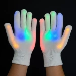 Guantes Con Luces Luminosos Luz Led Cotillon Fiestas Yjo497