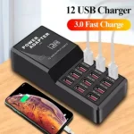 Hub cargador 12 puertos USB 12a 220v - Imagen 3