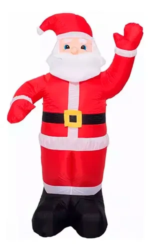 Papá Noel inflable de navidad con luz LED 120 cm 25390 – vista lateral