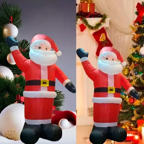 Papá Noel inflable de navidad con luz LED 120 cm 25390 – imagen adicional