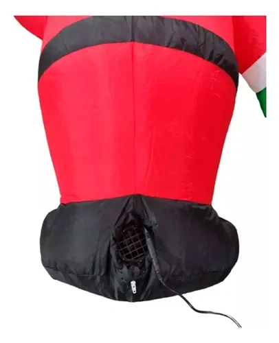 Papá Noel inflable de navidad con luz LED 120 cm 25390 – zoom detalle