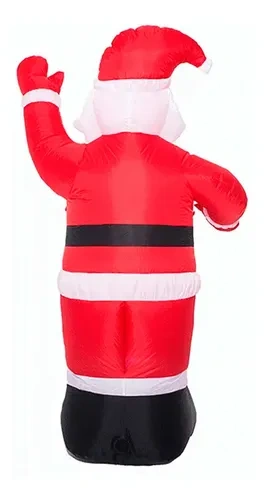 Papá Noel inflable de navidad con luz LED 120 cm 25390 – accesorios incluidos