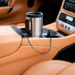 Vaso térmico gris con conexión para auto 12v - Imagen 6