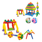 Juego de bloques de construcción juguete con 160 piezas 24021-a - Imagen 4