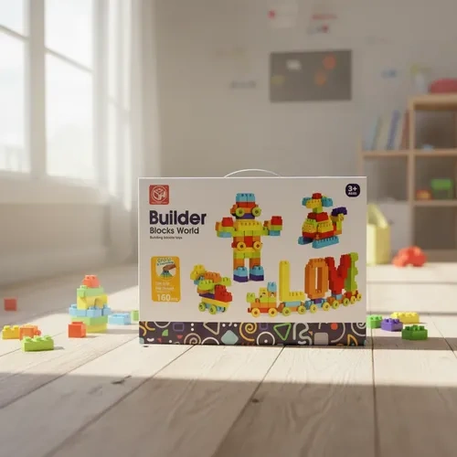 Juego de bloques de construcción juguete con 160 piezas 24021-a
