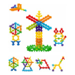 Juego de bloques encastre con 160 piezas juguete de niños 019-a - Imagen 5