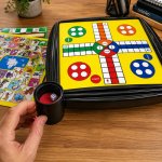 Juego de mesa familiar 7 en 1 ajedrez ludo damas 24125 – imagen de uso