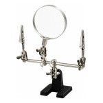 Lupa Soporte Para Soldadura Cautin Plaqueta 2 Pinzas S1797