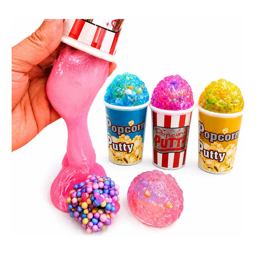 Masas moldeables plastilinas 3 vasos slime helados 24063