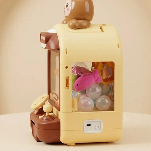 Mini Máquina Expendedora Peluches Con Luz Y Sonido C9000 Verde - Imagen 7