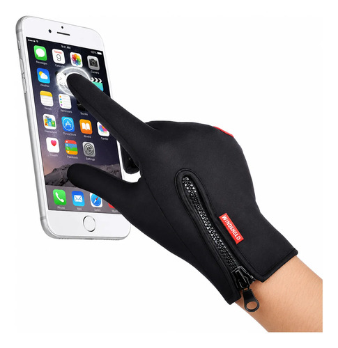 Pack X12 Guantes Tacticos Cierre Impermeables Moto Nieve - Imagen 2