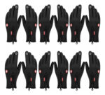 Pack X12 Guantes Tacticos Cierre Impermeables Moto Nieve - Imagen 3