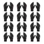 Pack X12 Guantes Tacticos Cierre Impermeables Moto Nieve