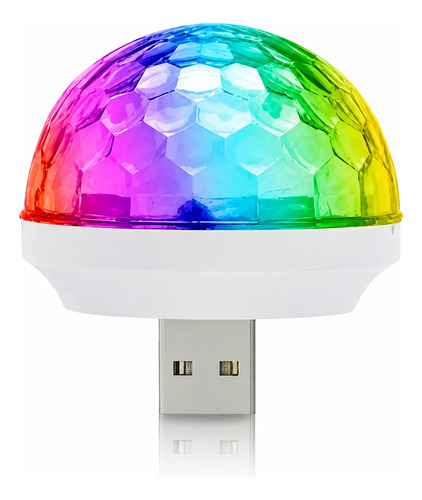 Pack X12 Mini Esfera Rgb Usb Otg Audiorritmica Para Celular - Imagen 3