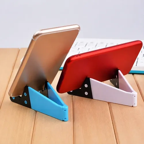 Pack X50 soportes plegables apoya teléfono celular Qc-5000 – imagen de uso