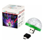 Pack X5 mini esfera RGB USB OTG audio rítmica para celular - Imagen 3