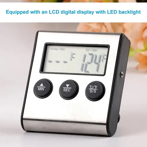 Pack X6 Termometro Digital Alimentos Cocina Horno Con Sonda - Imagen 7
