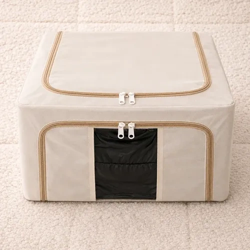 Pack X 6 cajas organizadoras de ropa plegable 50 Lts Bz6799 – zoom detalle