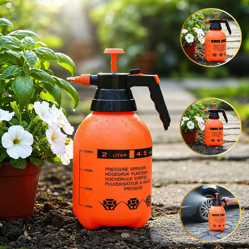 Pulverizador Rociador Fumigador Jardín Plantas 2 Litros - Imagen 3